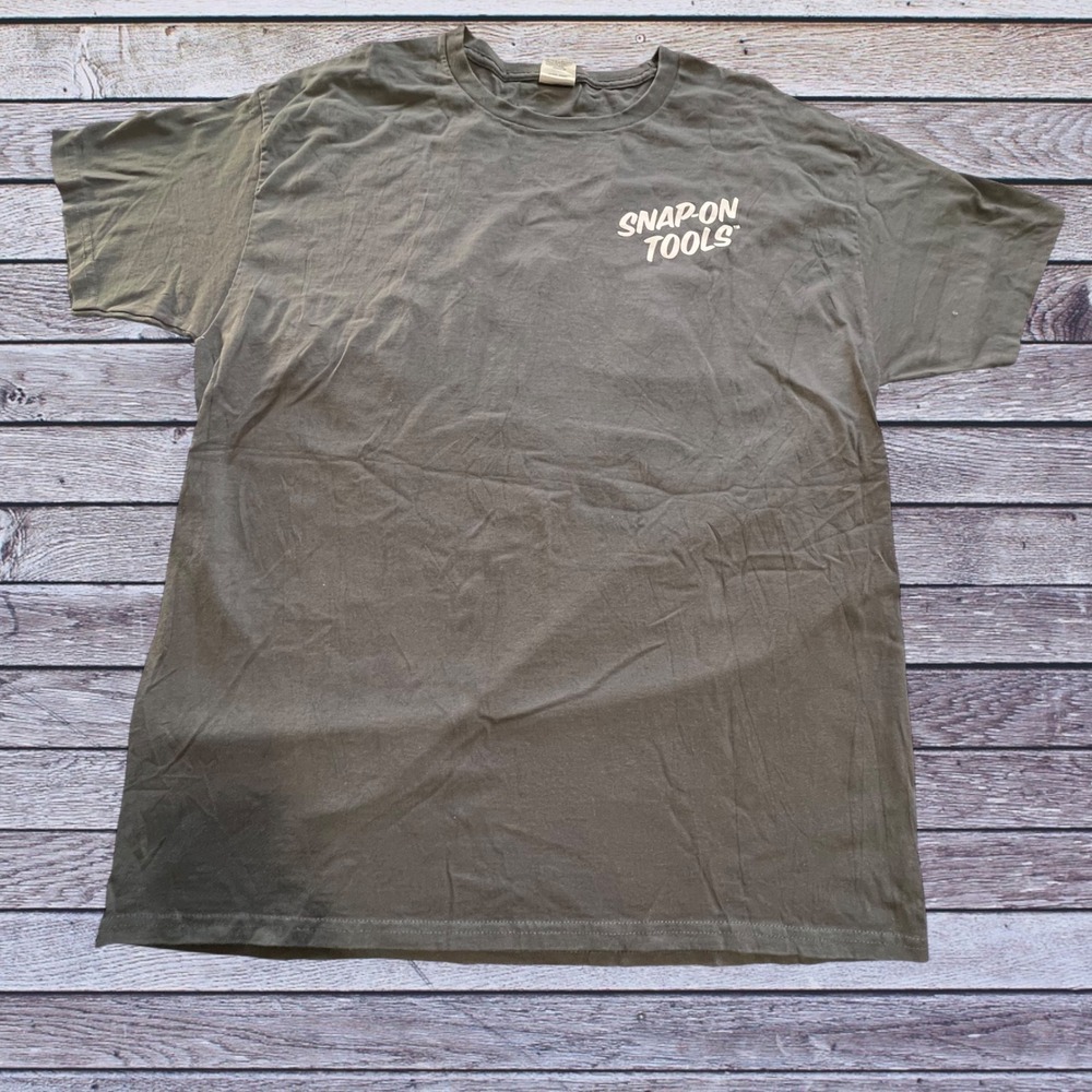 Snap-on Large T-Shirt Mens Charcoal Grey Y2K Legendary Performance Truck